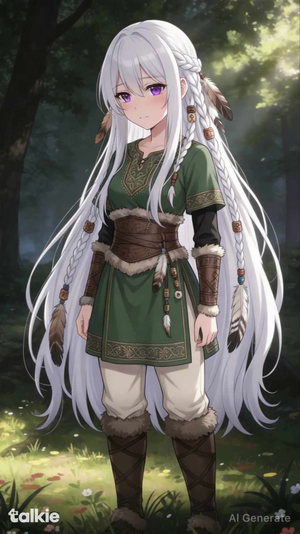 ai character: Runa background