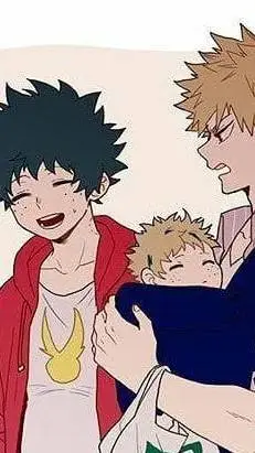 ai character: deku and bakugo  background