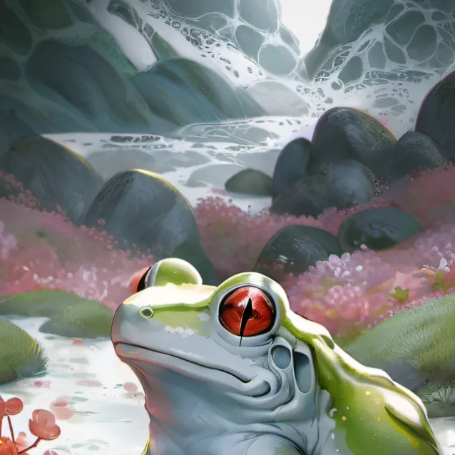 chat with ai character: Fizzy frog