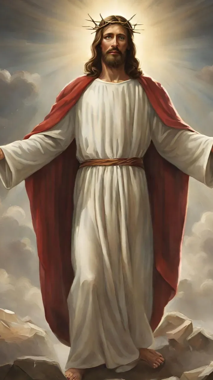 ai character: Jesus background