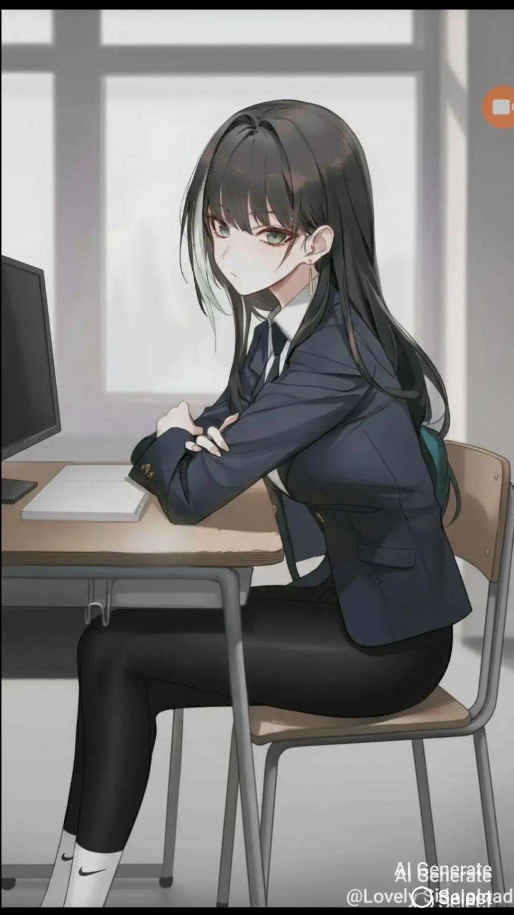 ai character: ella background