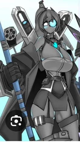 ai character: Titan camera girl  background