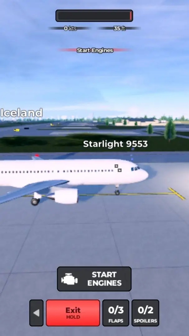 ai character: Airbus Hangout background