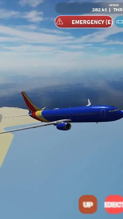 ai character: Southwest 737 background