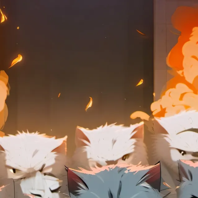 chat with ai character: angry kittens