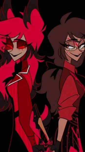 ai character: 🦌female Alastor📻 background