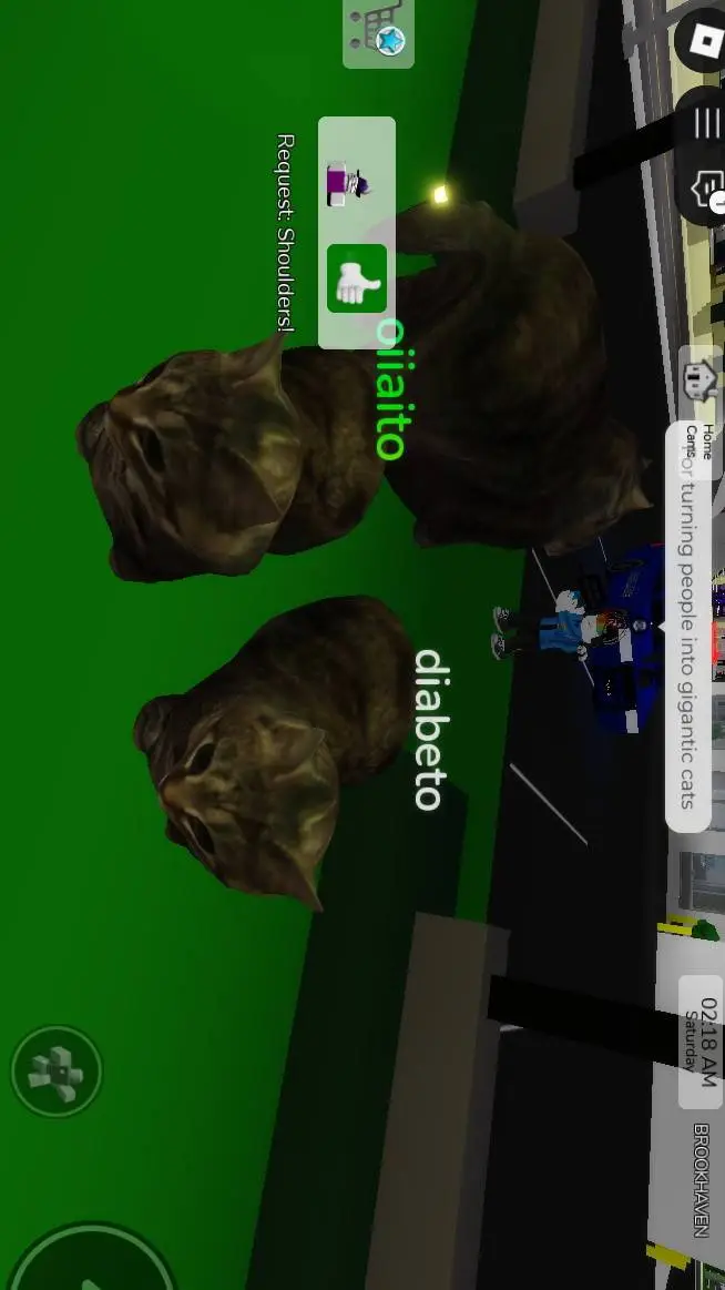 ai character: cats and cop background