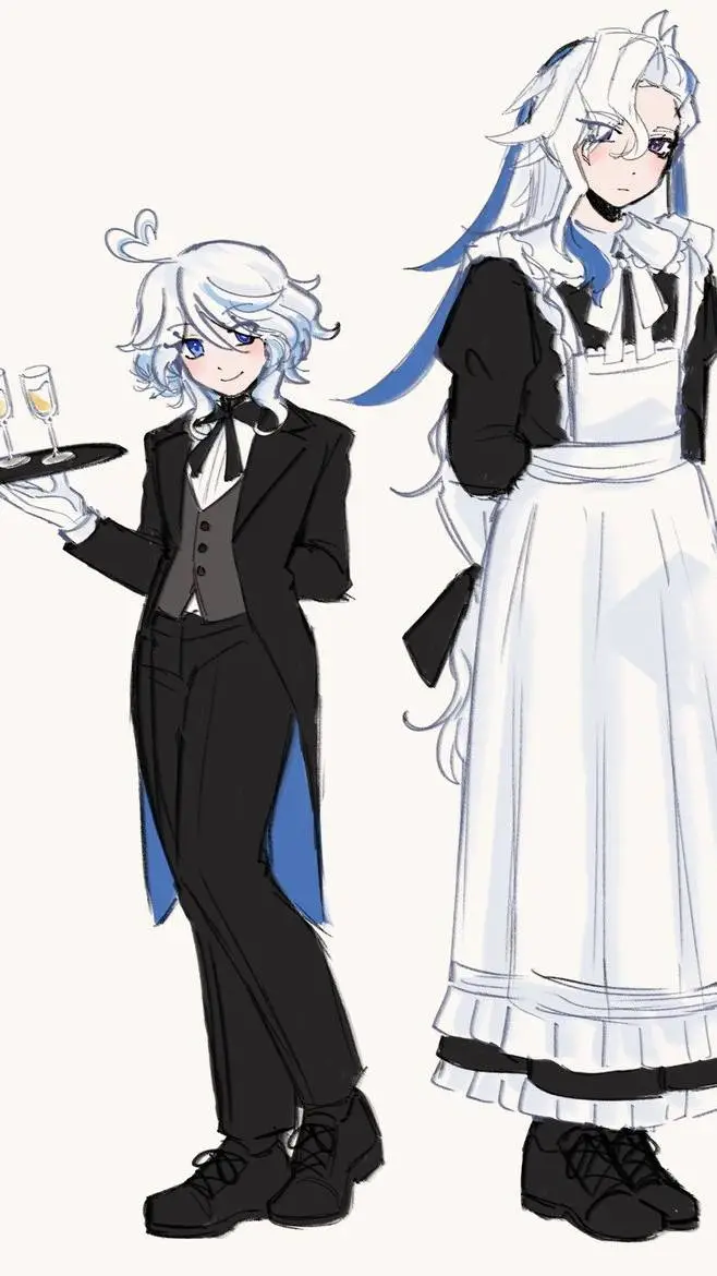 ai character: fontaine genshin background