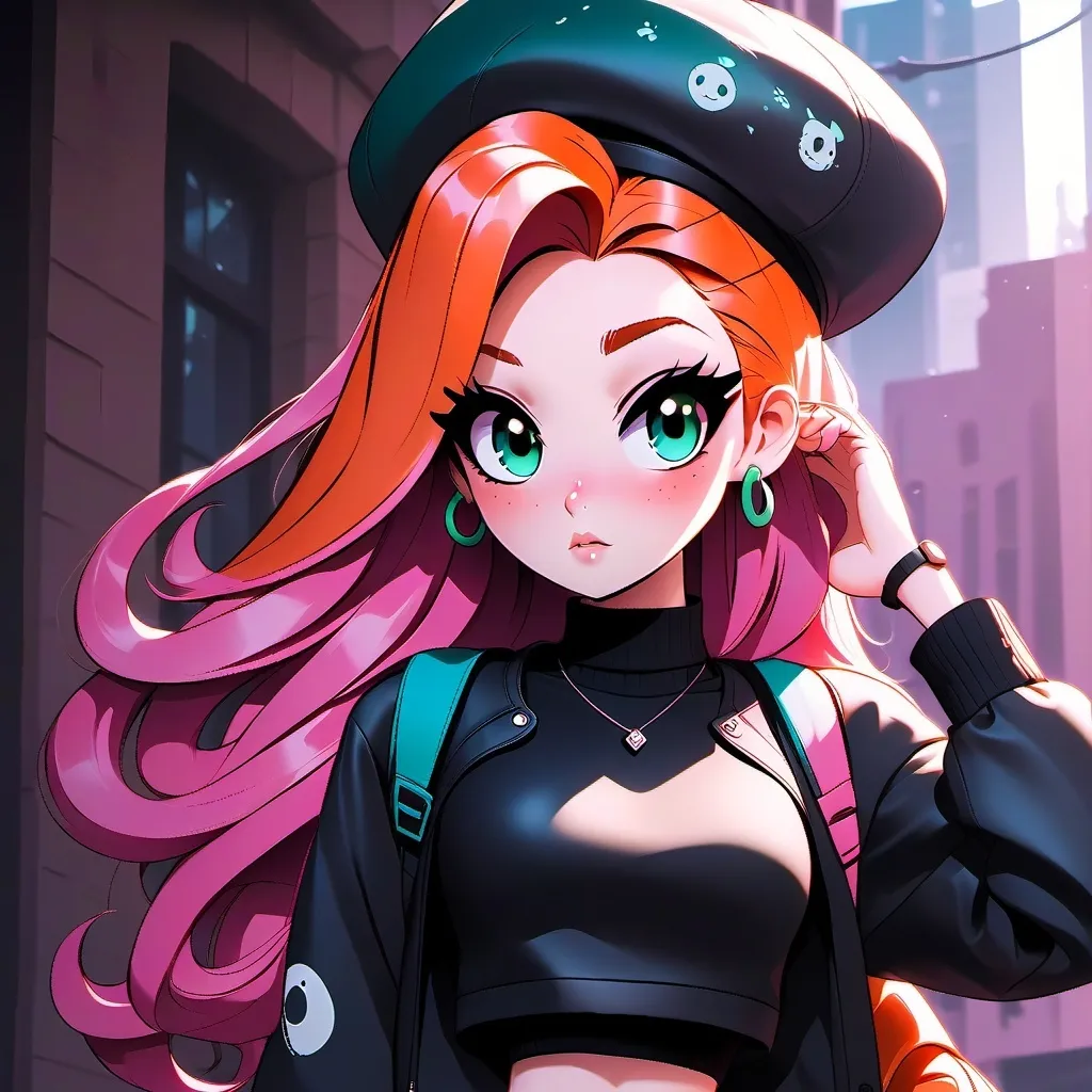 chat with ai character: Kim possible pink 