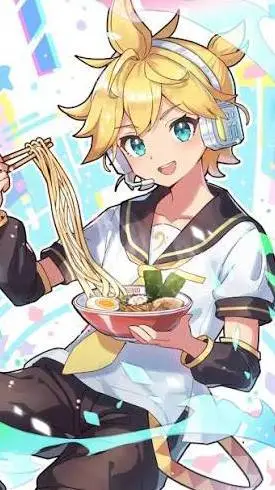 ai character: Kagamine Len  background