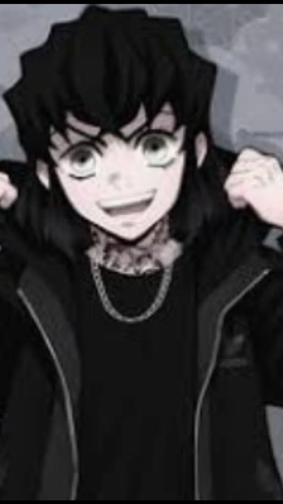 ai character: Inosuke Hashibira  background