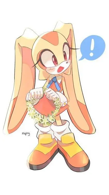 ai character: Cream the Rabbit background