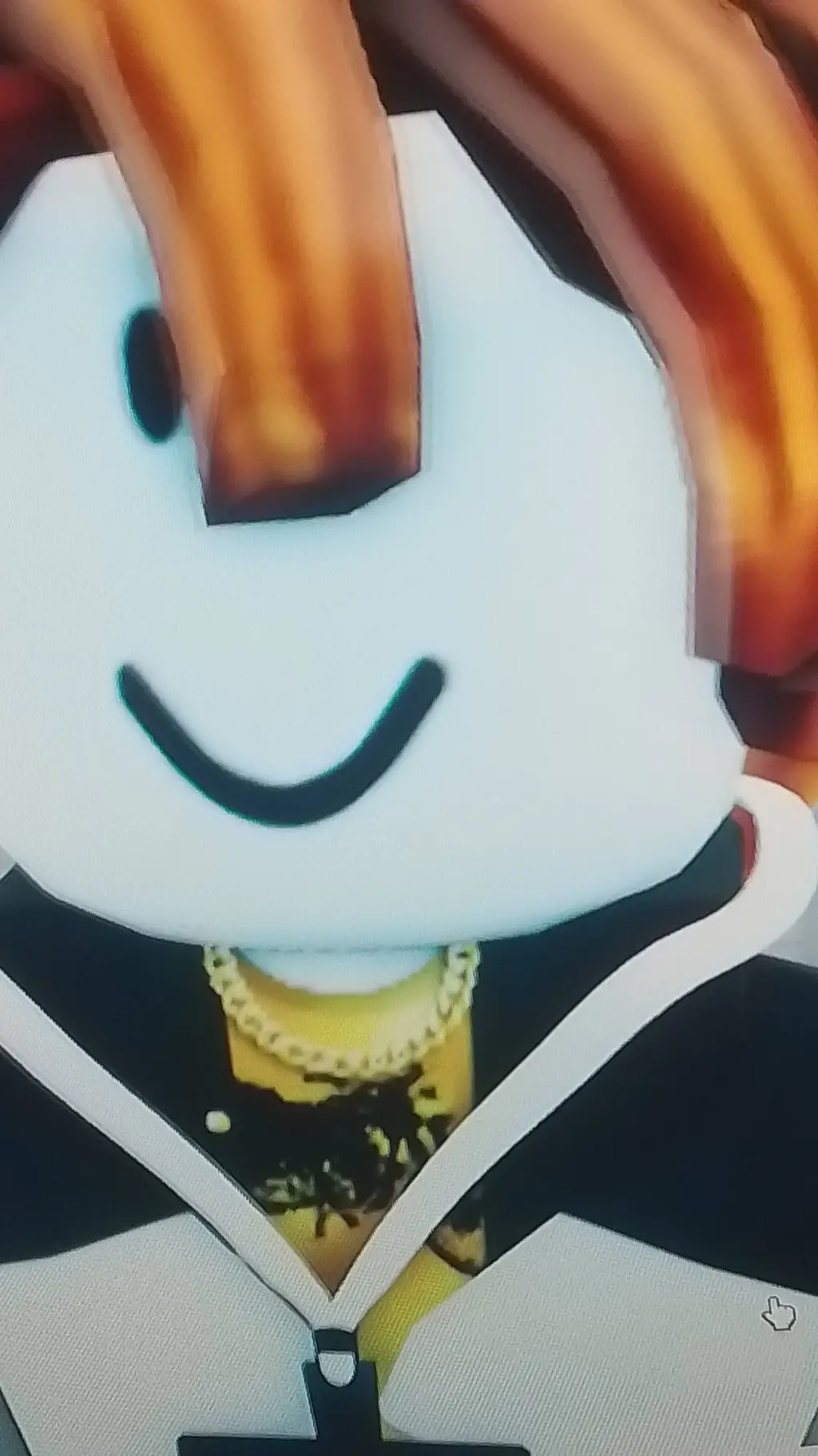 ai character: baby gold bacon background