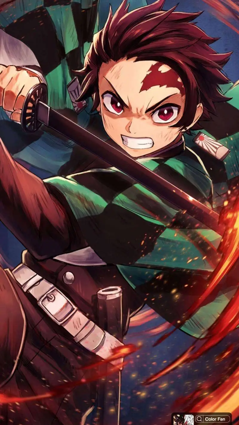 ai character: Tanjiro Kamado  background