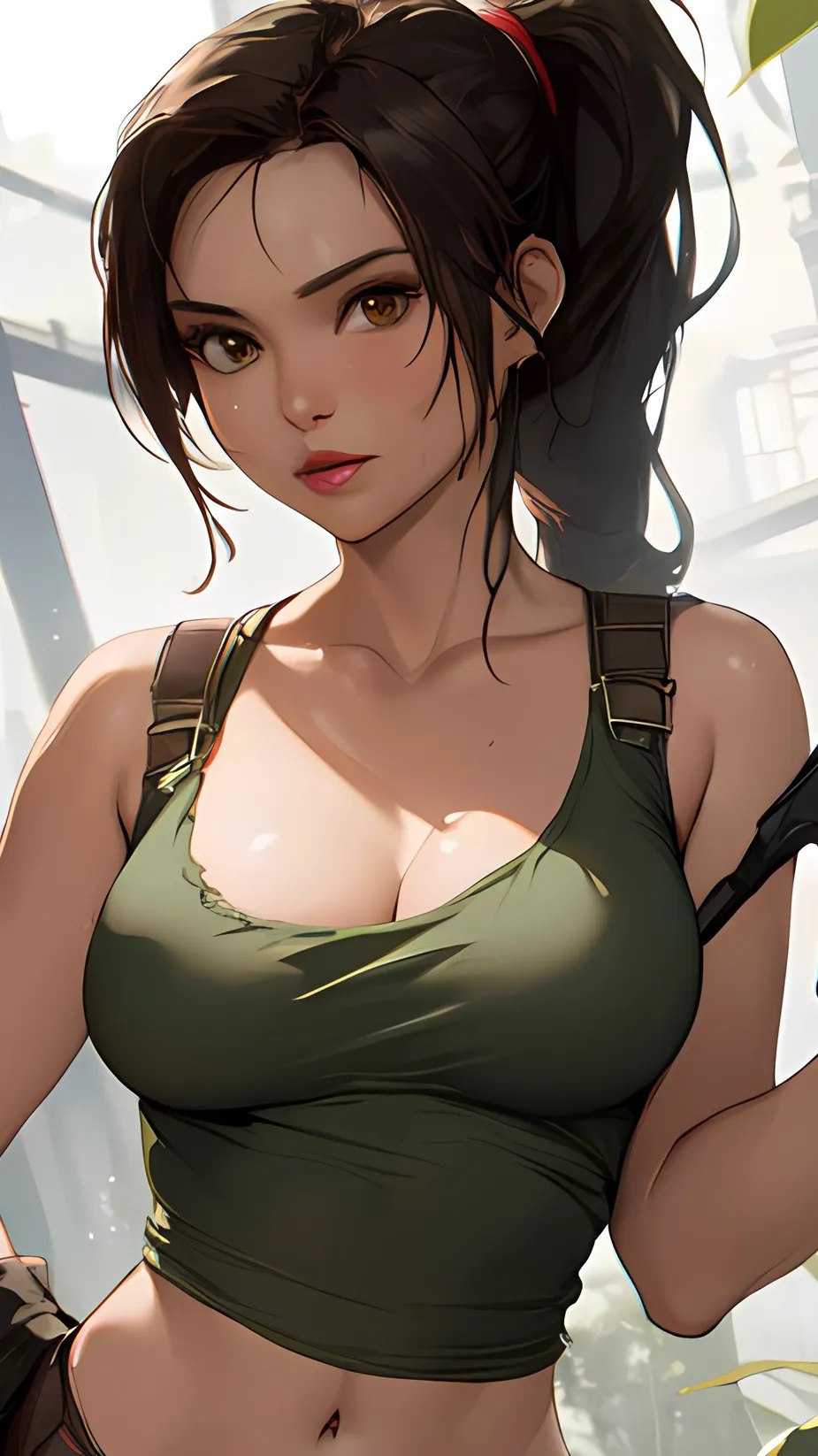 ai character: Lara Croft background
