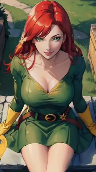 ai character: Jean Grey background