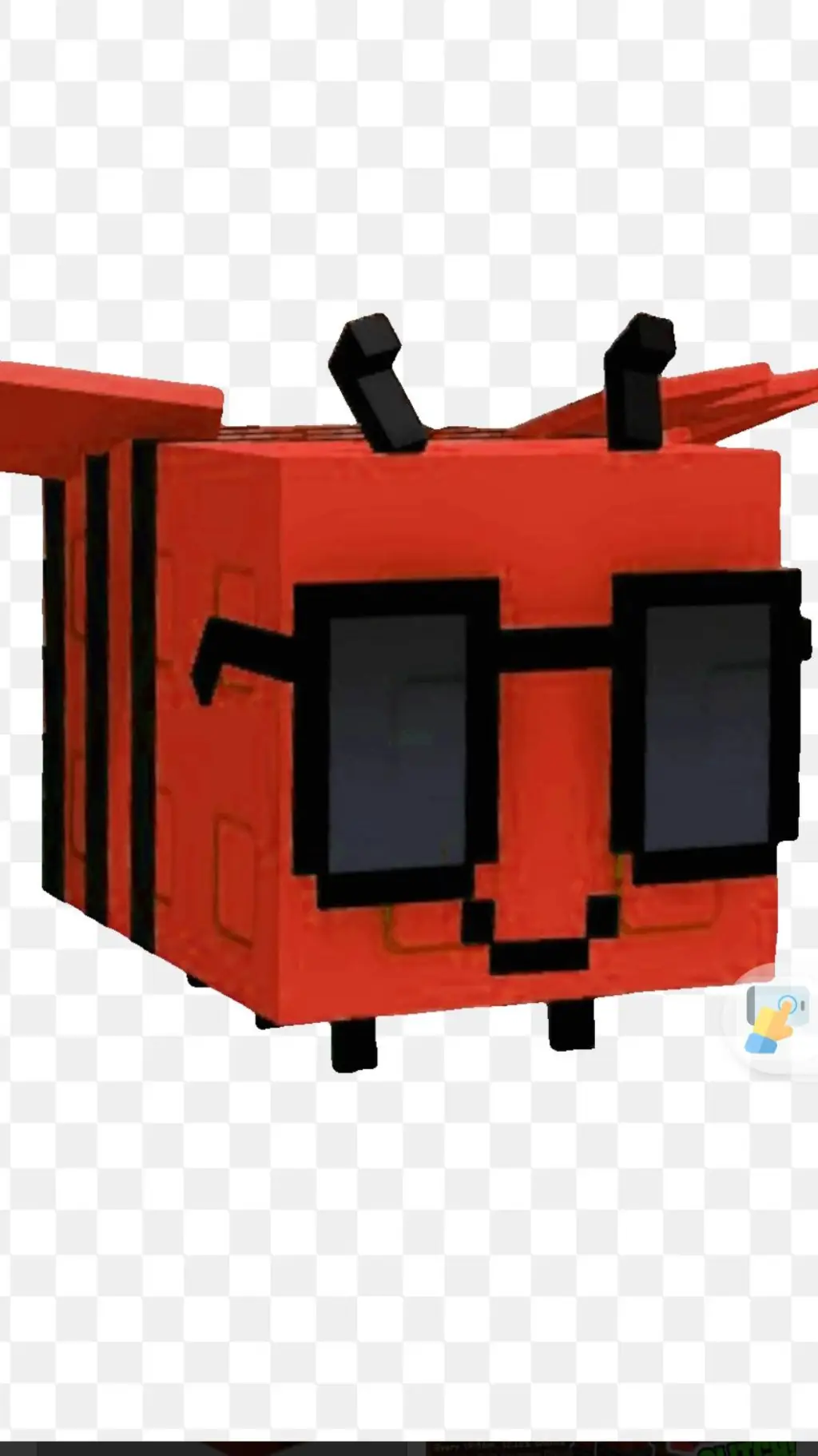 ai character: disco bee background