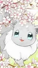 ai character: Flower(eevee) background