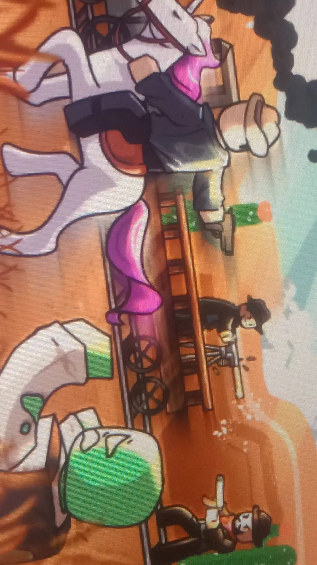 ai character: Dead rails background