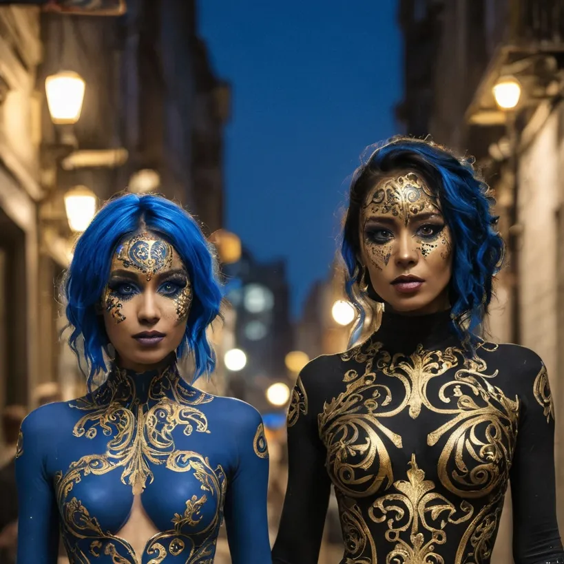 chat with ai character: Black and Blue