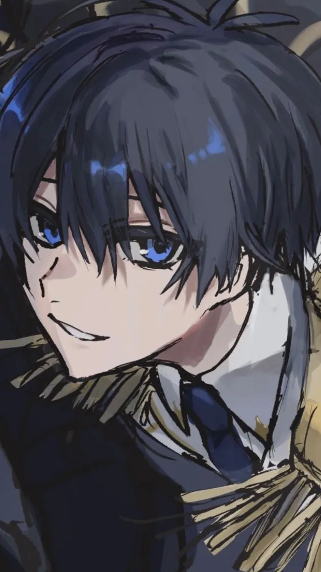ai character: Isagi yoichi angel background