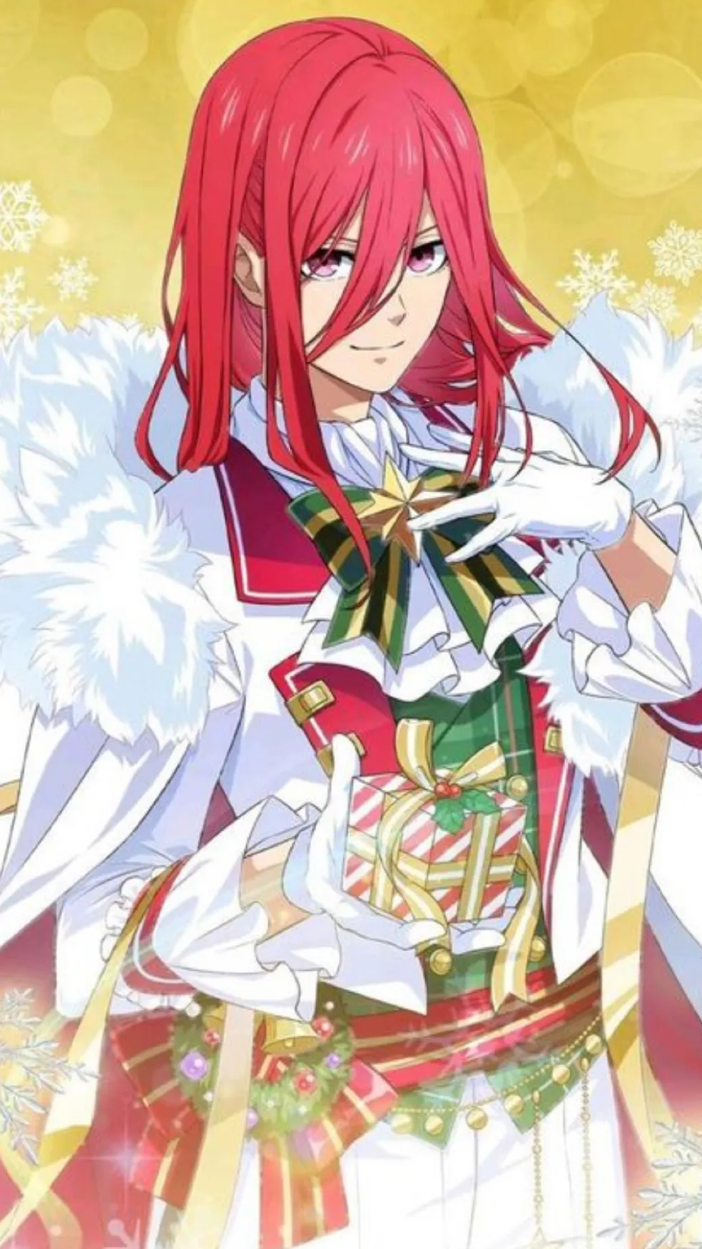 ai character: Chigiri Christmas background
