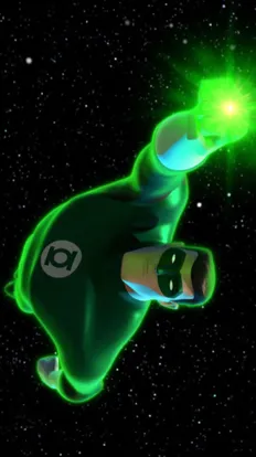 ai character: Green lantern background