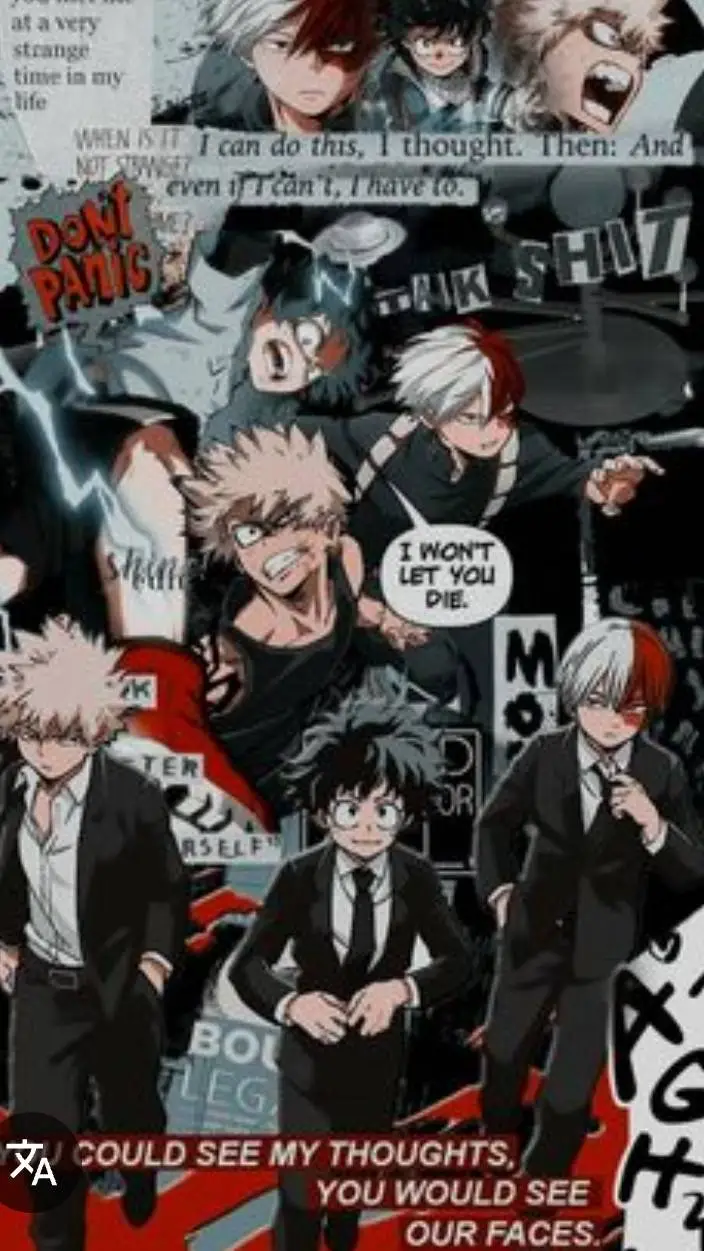 ai character: 🔥🧊Bakudekutodo💥💚 background