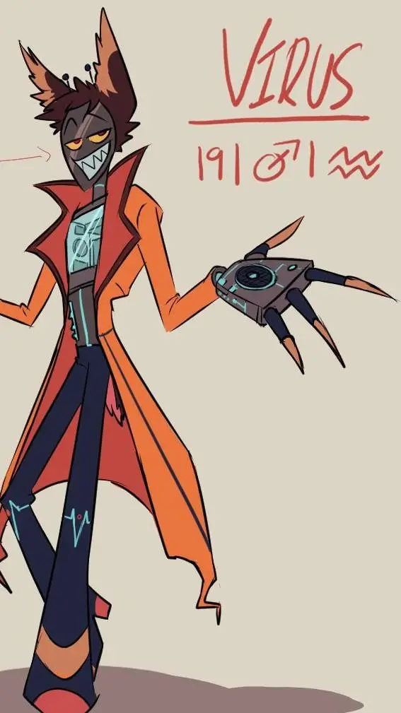 ai character: Radiostatic kid background
