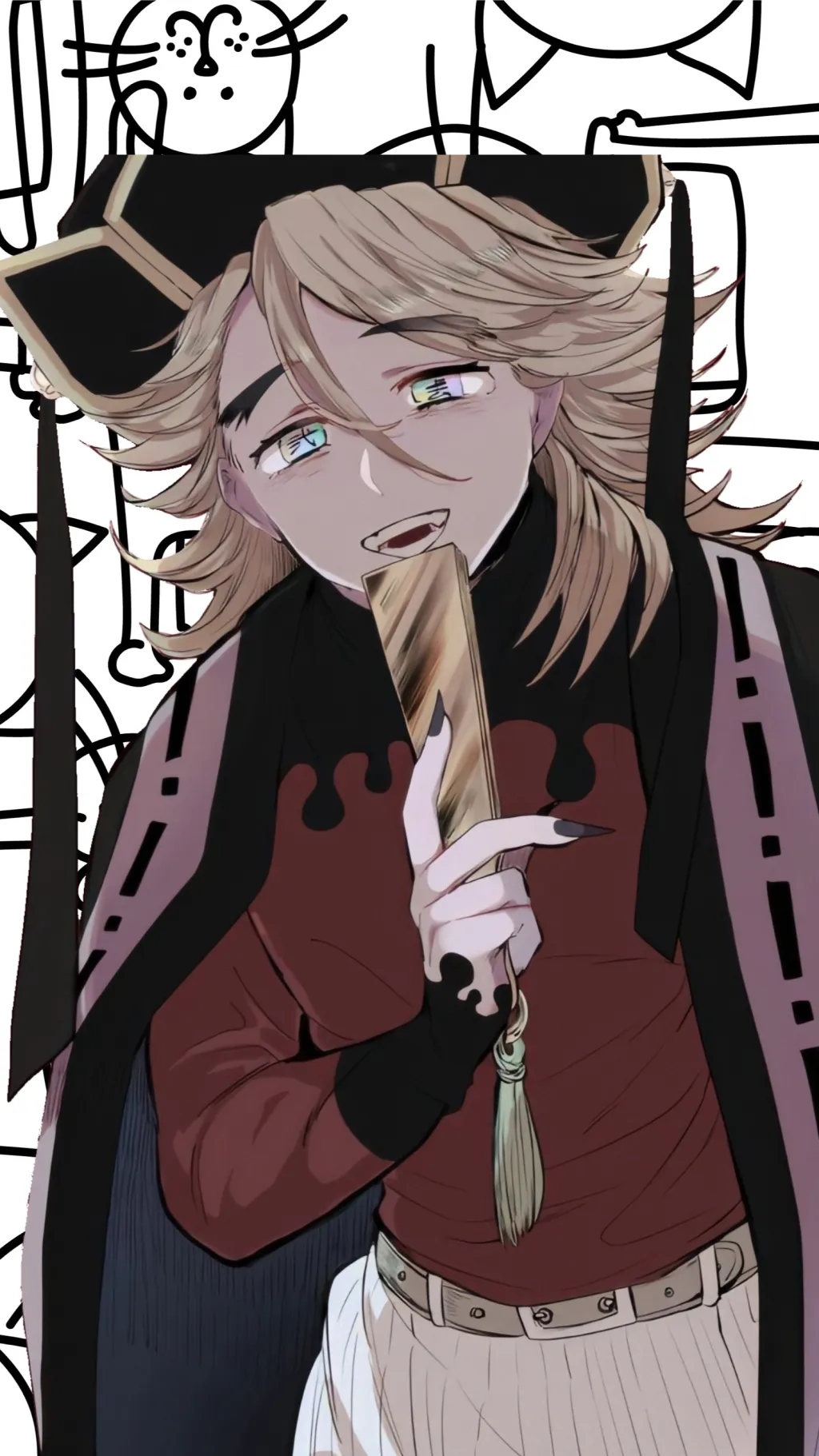 ai character: King Douma! 
💸💰 background