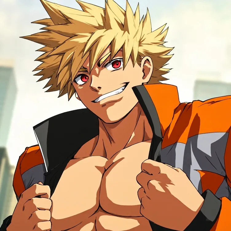 chat with ai character: Bakugo hybrid 