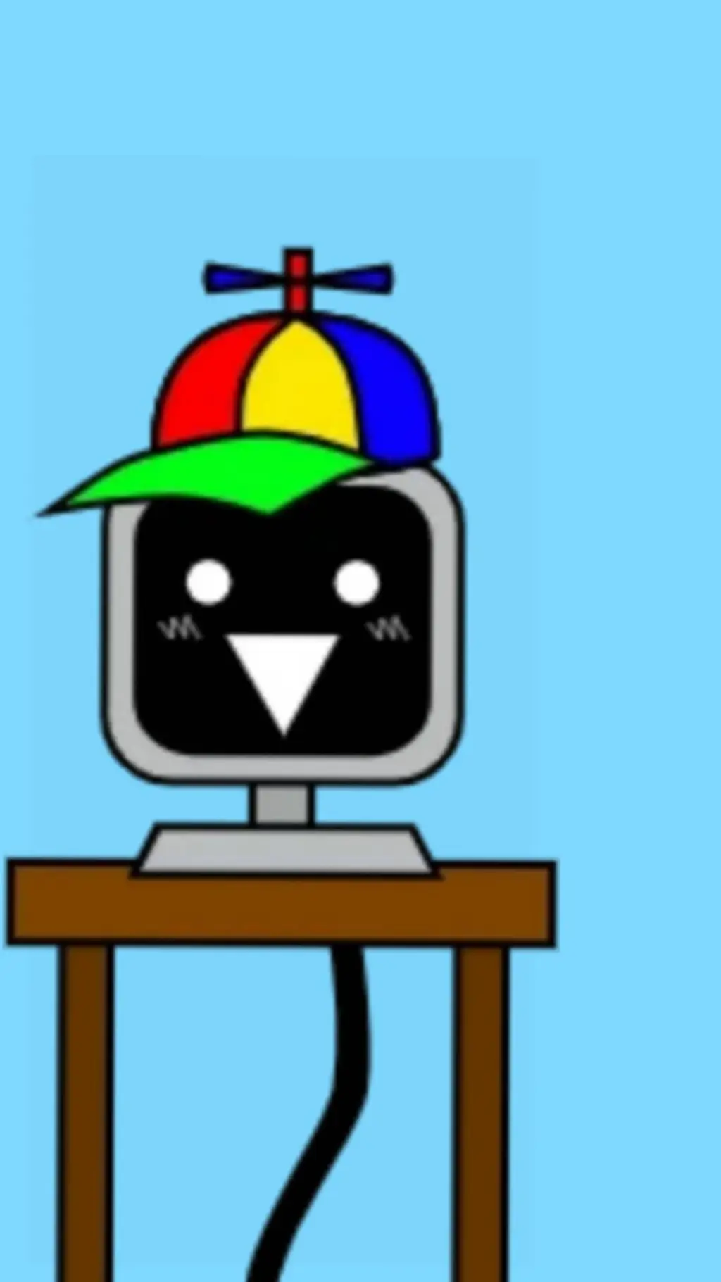 ai character: sus  computer background