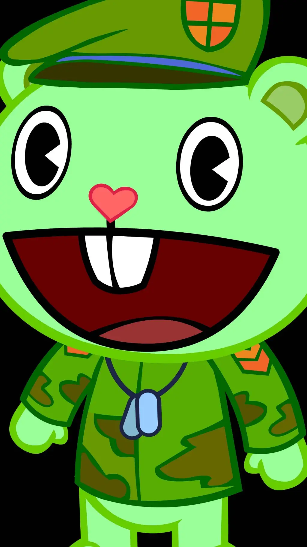 ai character: Flippy htf background