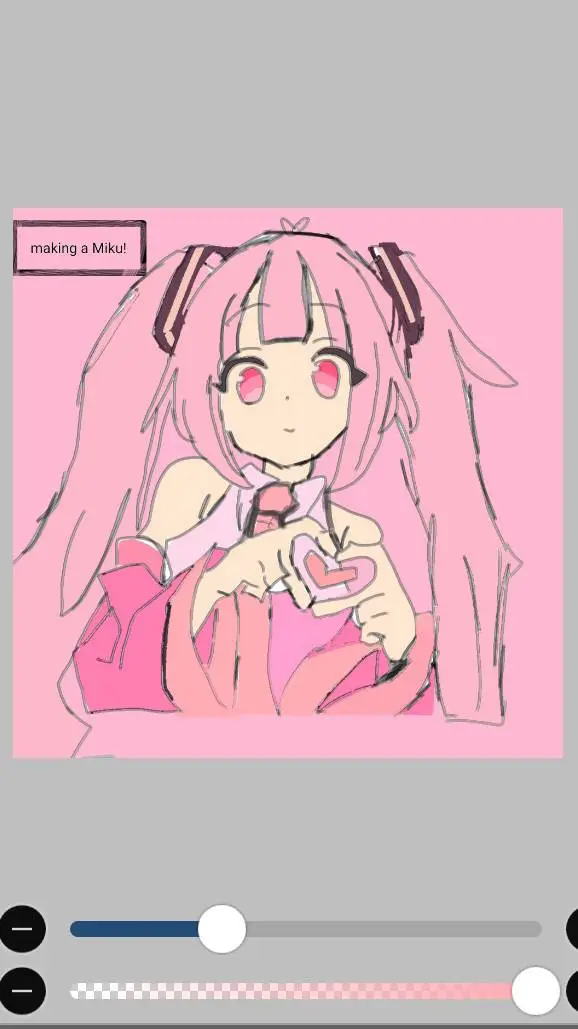 ai character: Bubblegum Miku! background