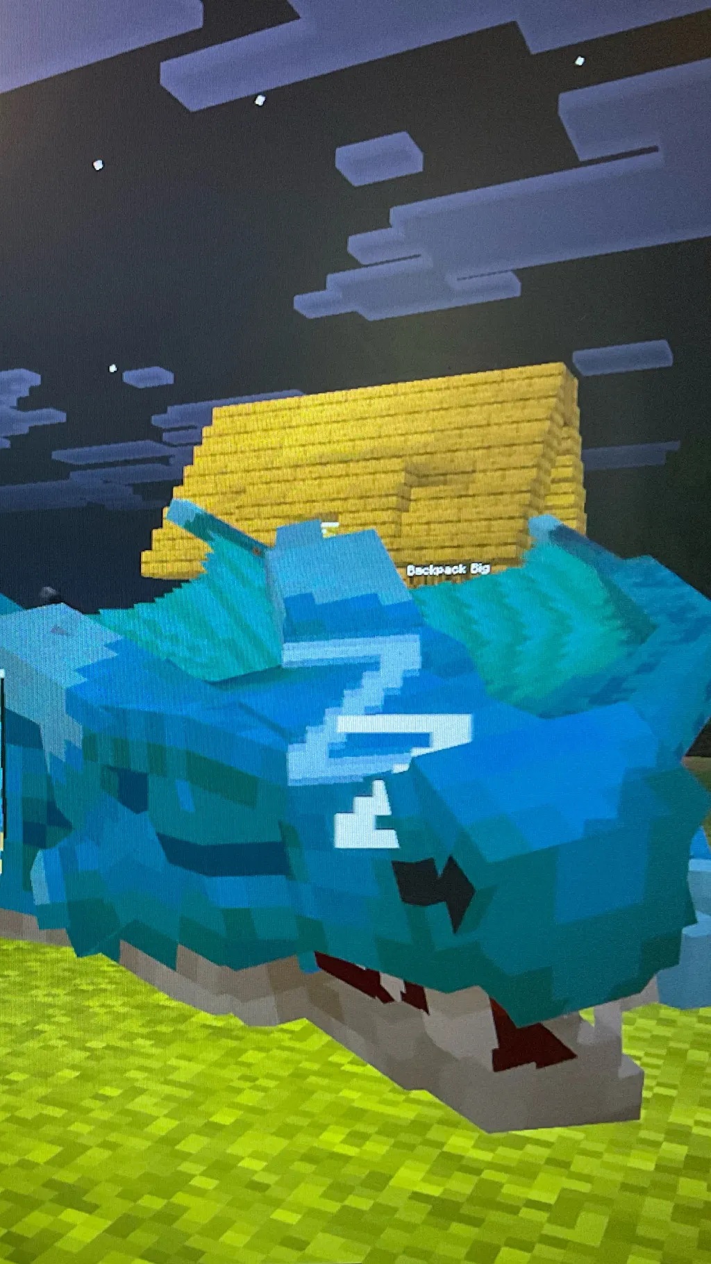 ai character: Ice dragon background