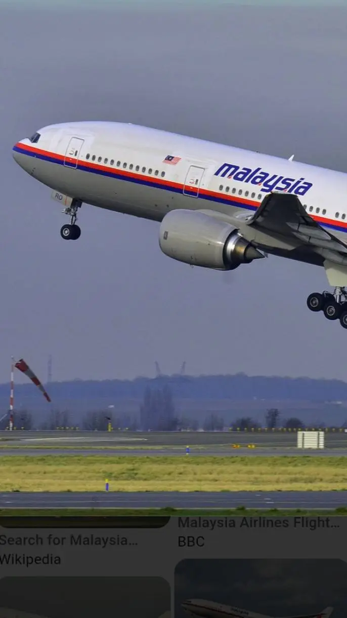 ai character: Malaysia plane  background