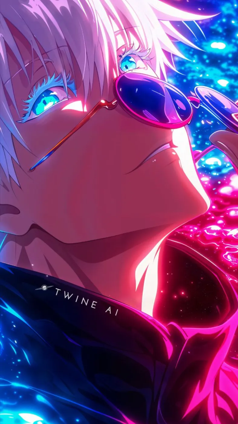 ai character: 🩵Gojo🩵 background