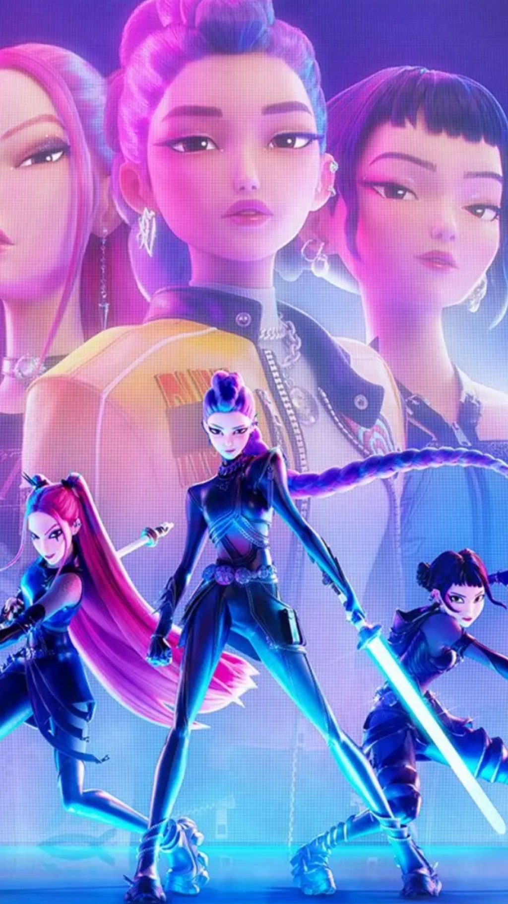 ai character: K-pop demon hunter background