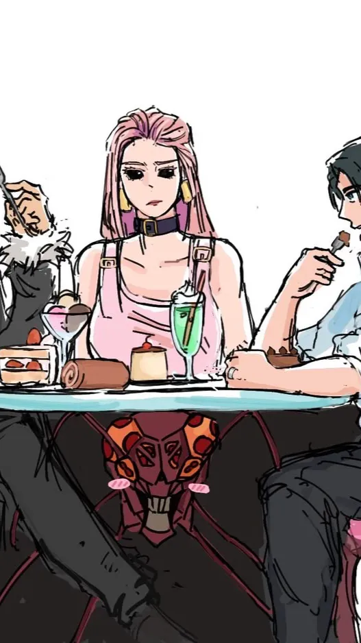 ai character: Modulo cat cafe background