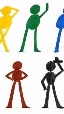 ai character: color & friends background