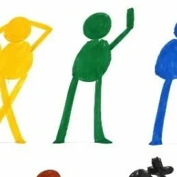 chat with ai character: color & friends