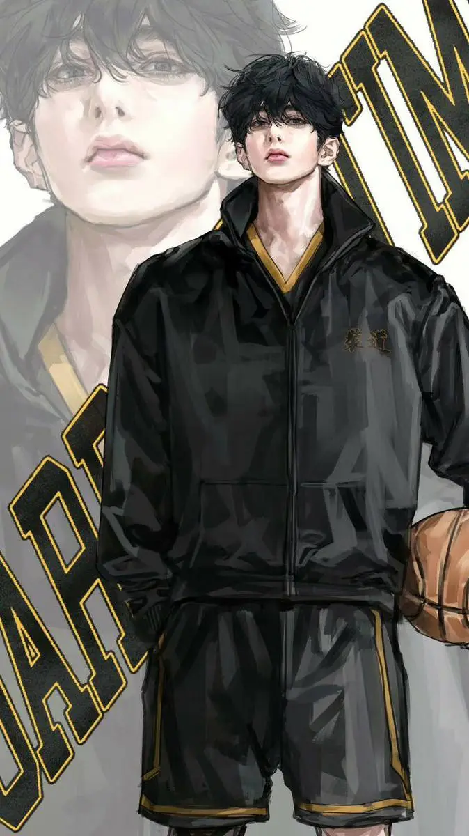 ai character: Afai. ☄️🏀 background