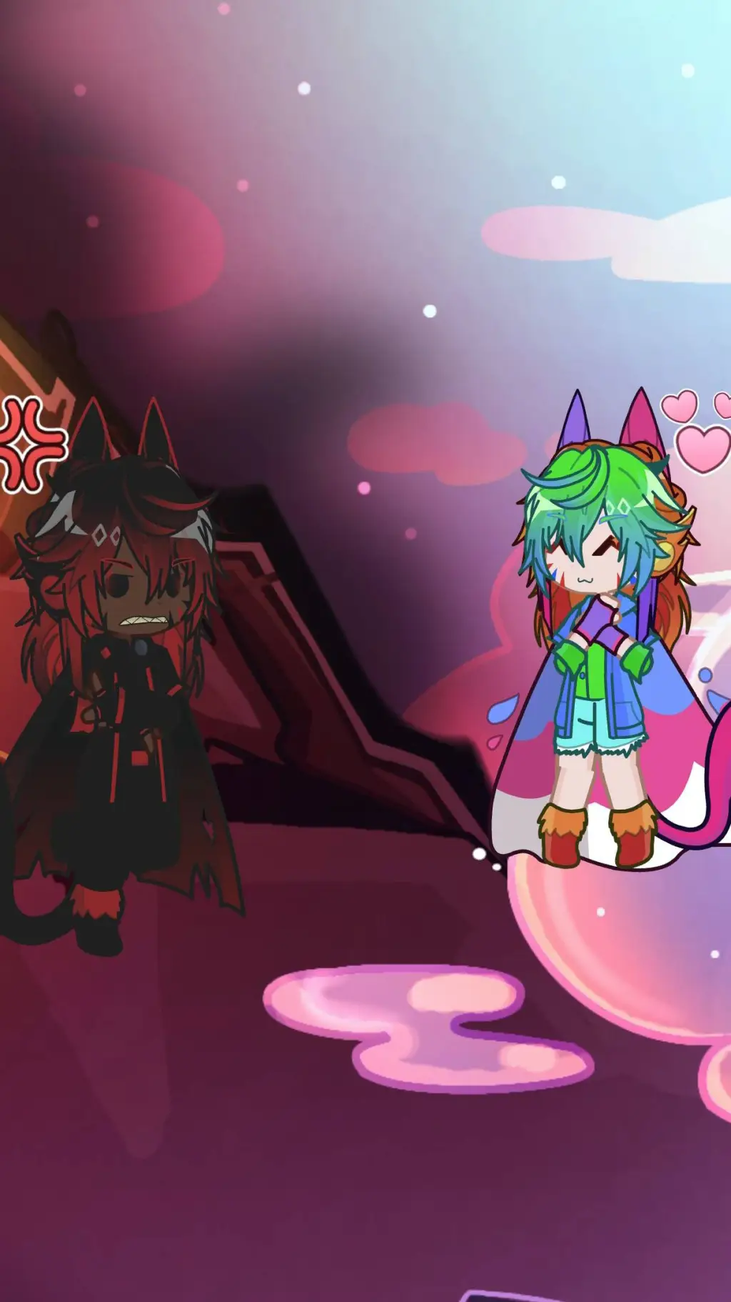 ai character: nyan cat&tag nyan background