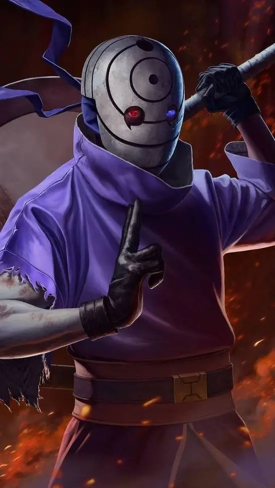 ai character: obito Uchiha  background