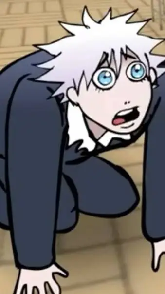 ai character: super senior gojo  background