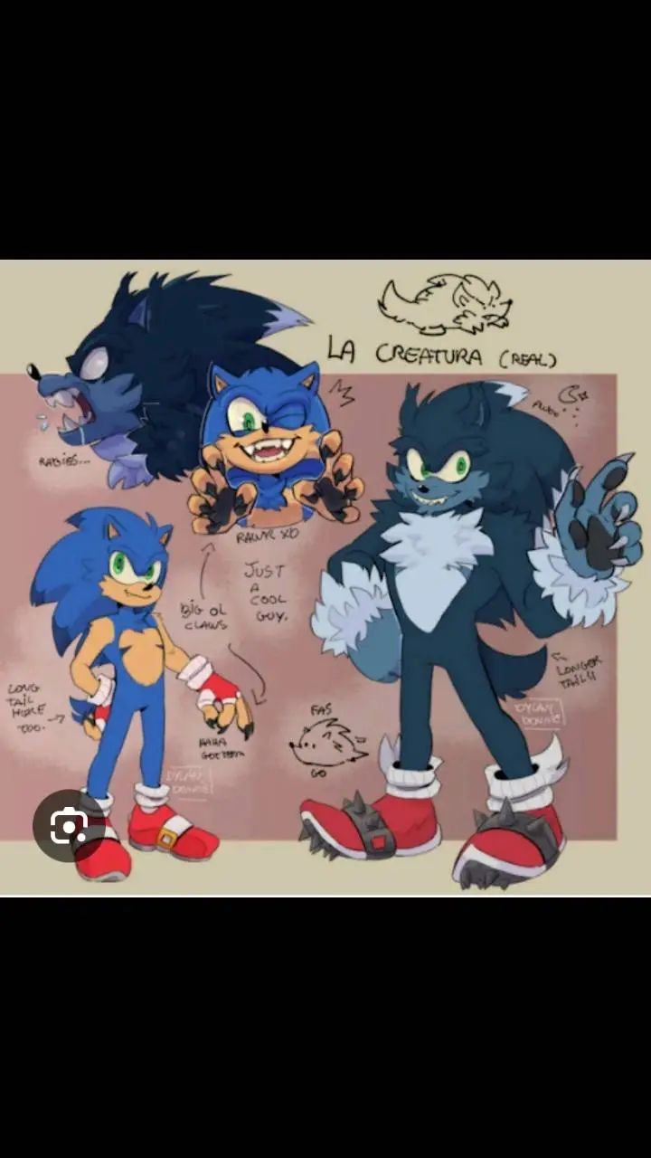 ai character: Sonic the werehog background