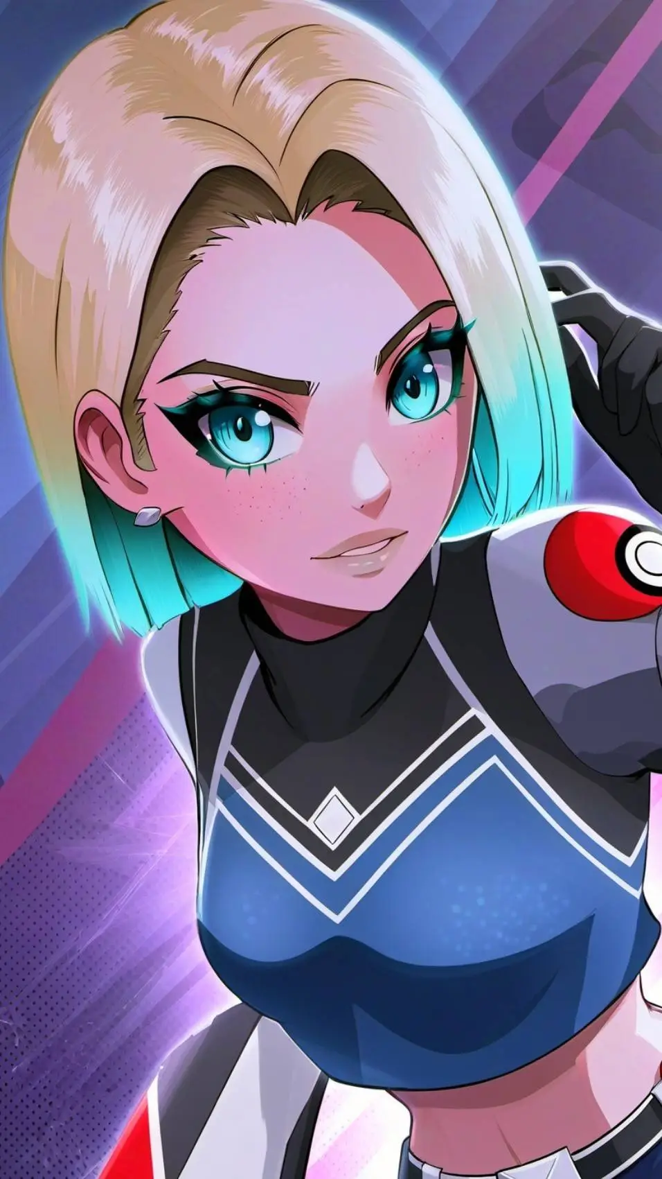 ai character: Amber background
