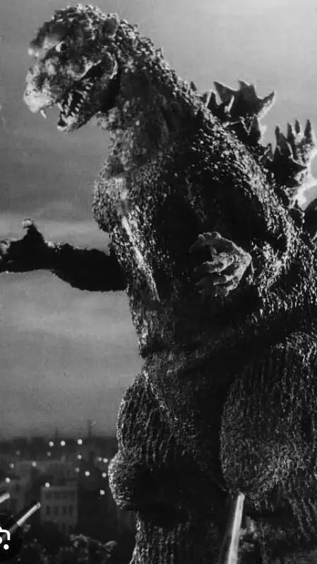 ai character: godzilla 1954 background
