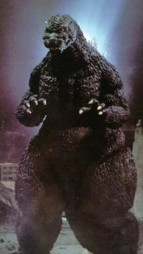 ai character: heisei godzilla background