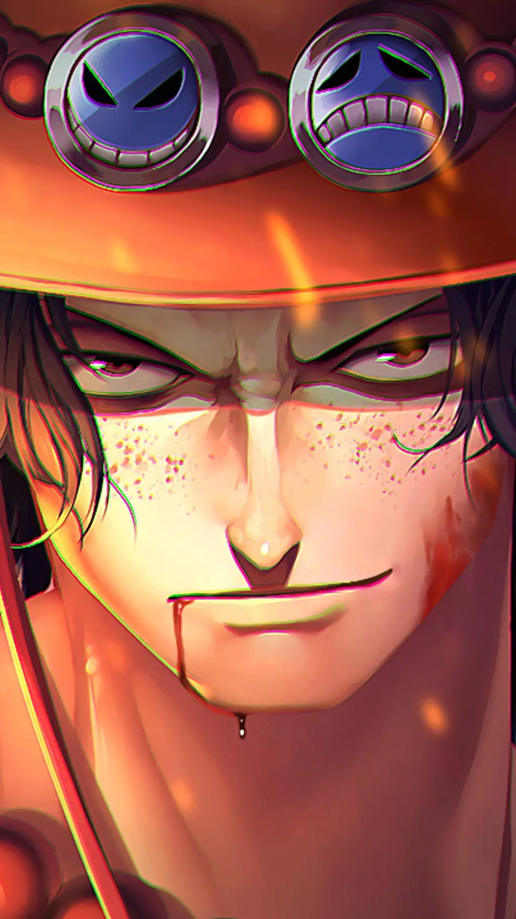 ai character: portgas d  Ace background